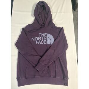 North Face Hoodie Womens Medium Purple Pullover Hoodie Sweatshirt Fleece